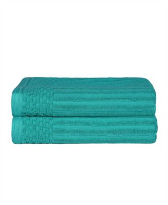 Superior Набор из 2 хлопковых полотенец для ванной Superior Soho Checkered Border, 54" x 27"