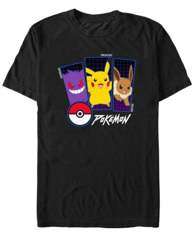 Fifth Sun Мужская футболка Pokemon Trio с коротким рукавом