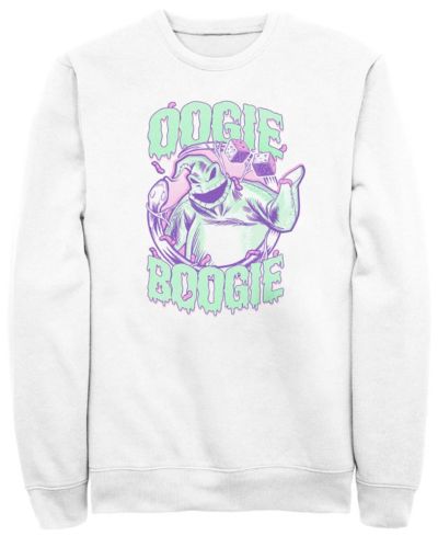 Fifth Sun Men's Nightmare Before Christmas Oogie Boogie Crew Fleece Pullover