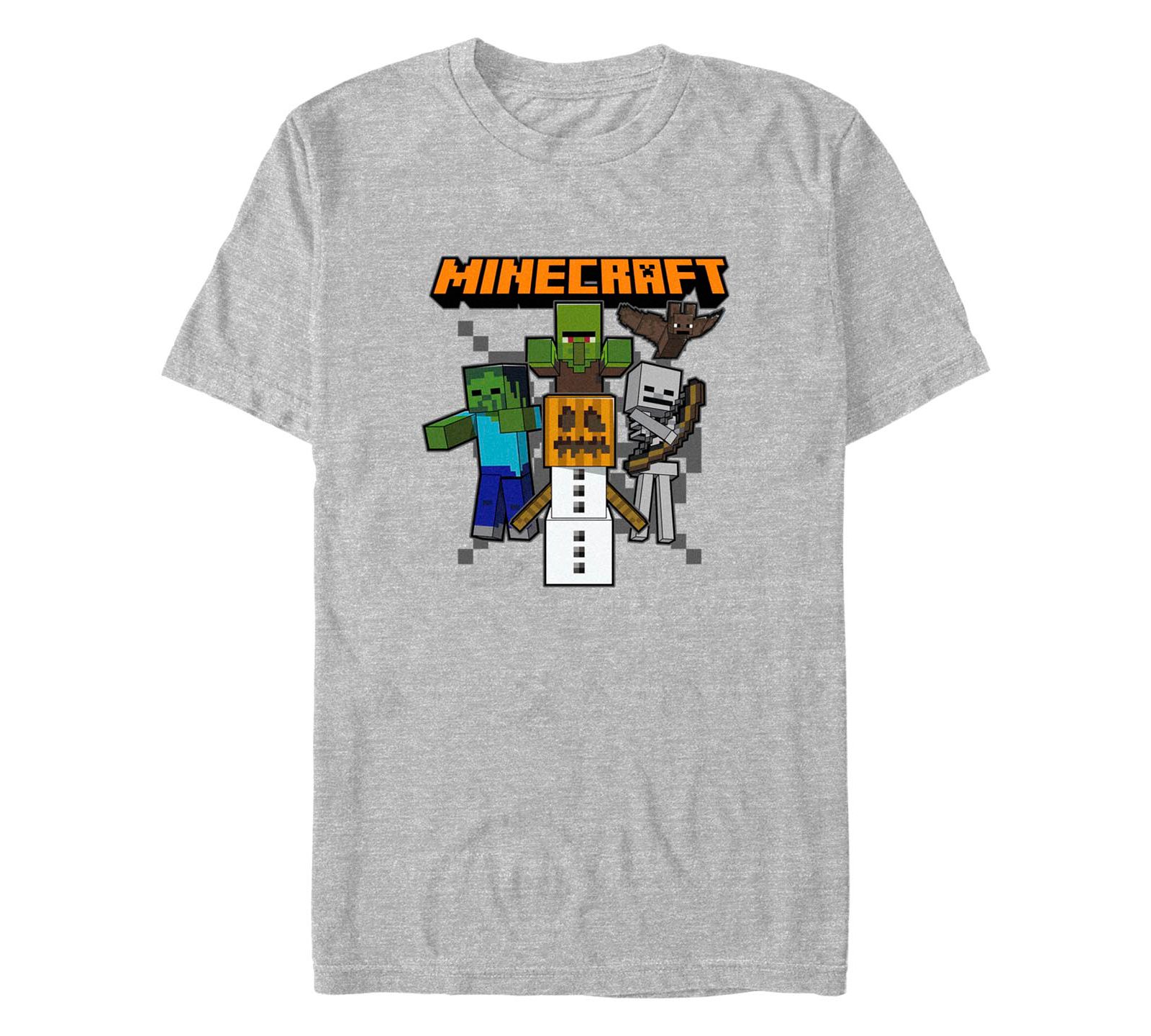 Fifth Sun Men's Minecraft Pumpkin King Short Sleeves T-shirt