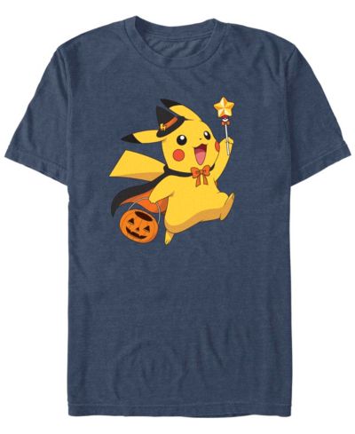 Fifth Sun Men's Pokemon Pikachu D Wizard Short Sleeves T-shirt