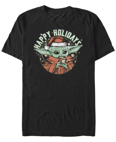 Fifth Sun Мужская футболка Star Wars Mandalorian Grogu Holidays Short Sleeves