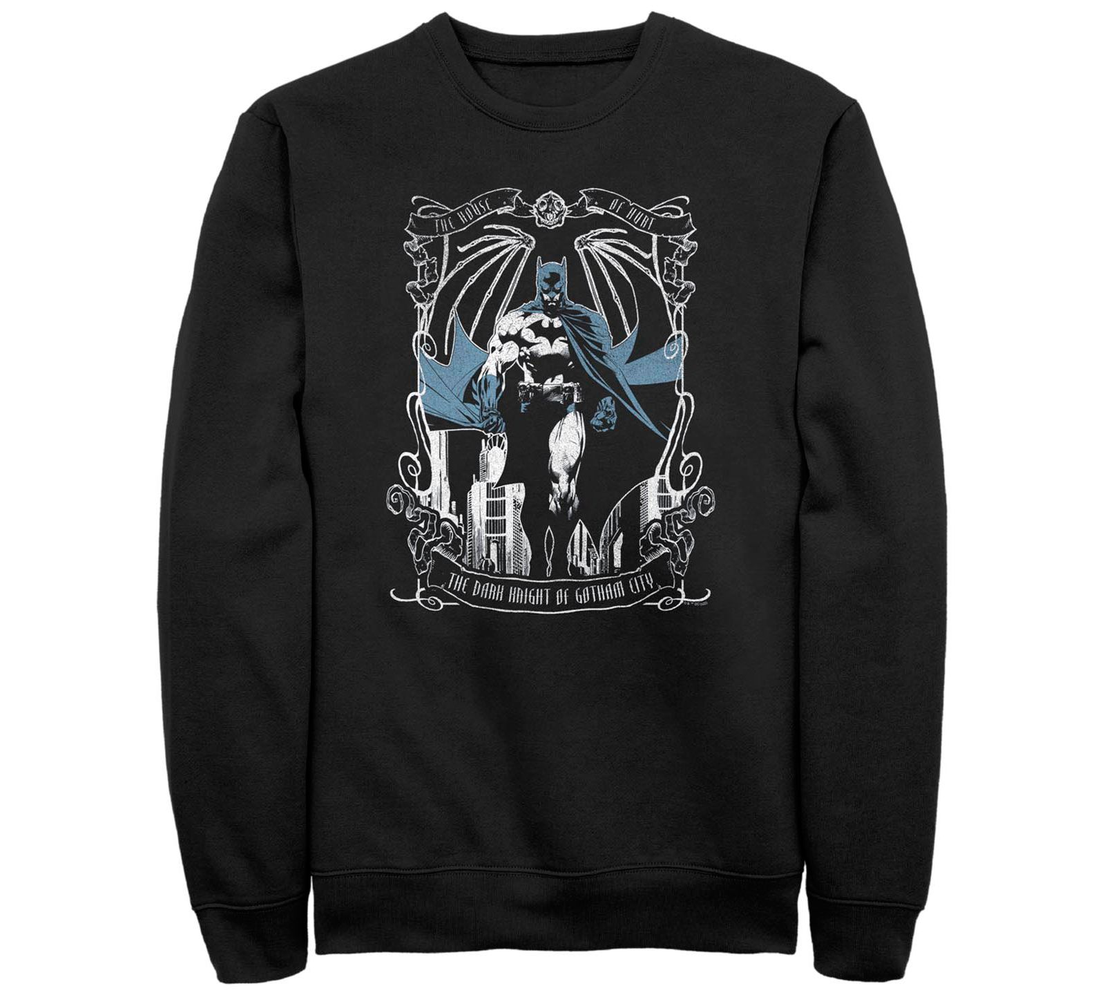 Fifth Sun Men's Batman Knight Tarot Crew Fleece Pullover