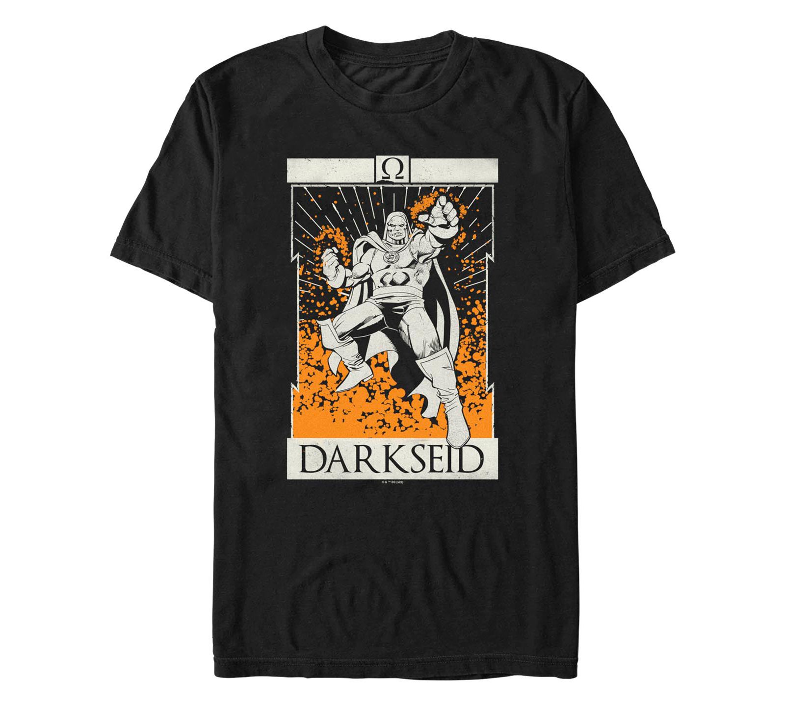 Fifth Sun Men's Justice League Darkseid Tarot Short Sleeves T-shirt