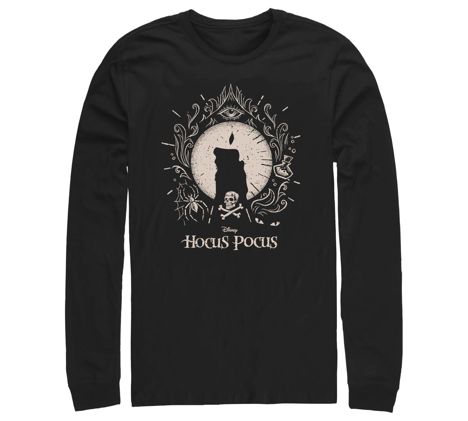 Fifth Sun Men's Hocus Pocus Flame Printed Long Sleeves T-shirt