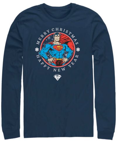 Мужская футболка Fifth Sun Superman Christmas Badge Long Sleeves