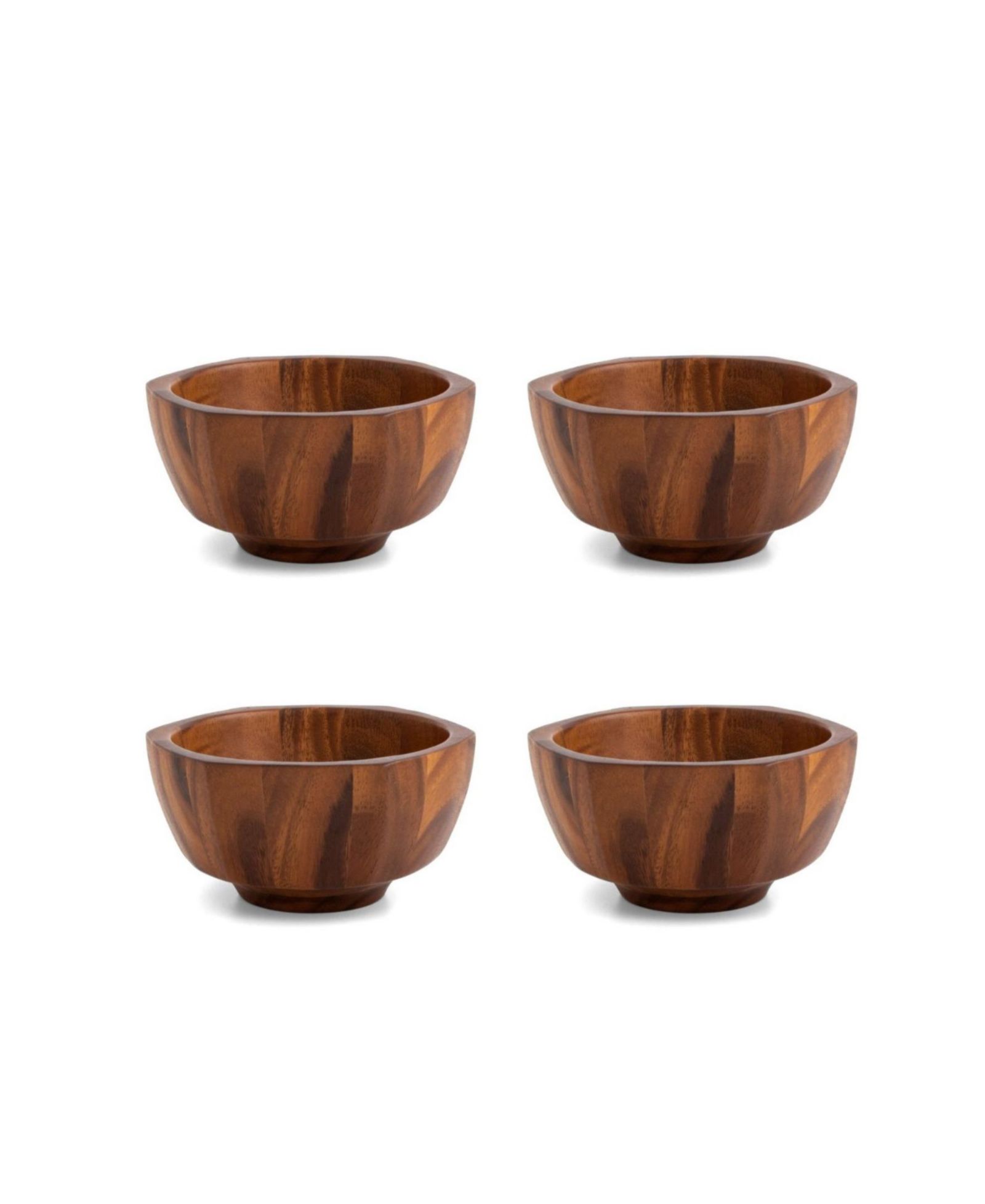 Nambe Rivet Individual Salad Bowl, Set of 4