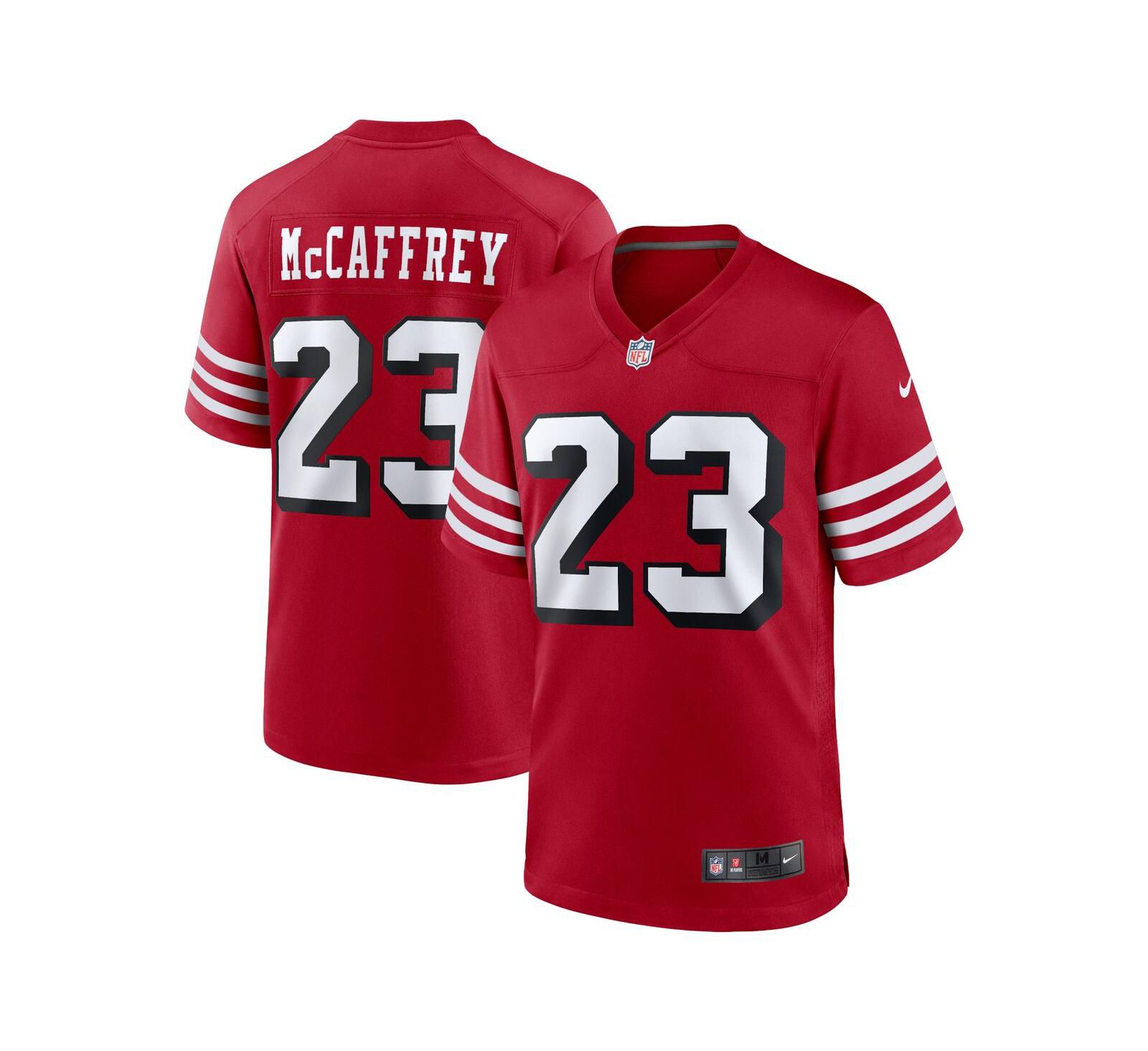 Мужская джерси Nike Christian McCaffrey San Francisco 49ers Game Player