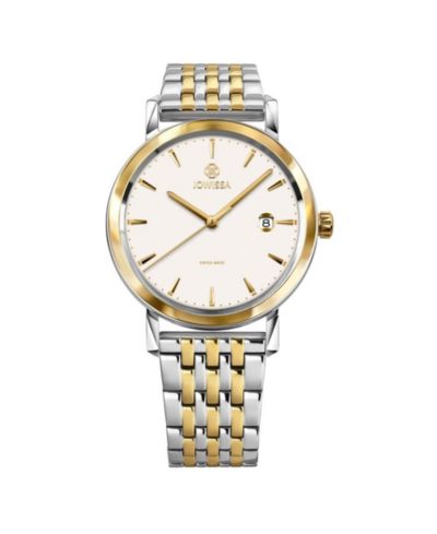 Мужские часы Magno Swiss 40mm - белый циферблат