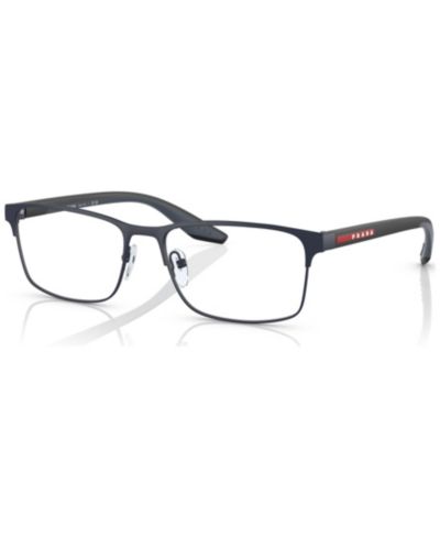 Мужские прямоугольные очки Prada Linea Rossa Metal PS 50PV
