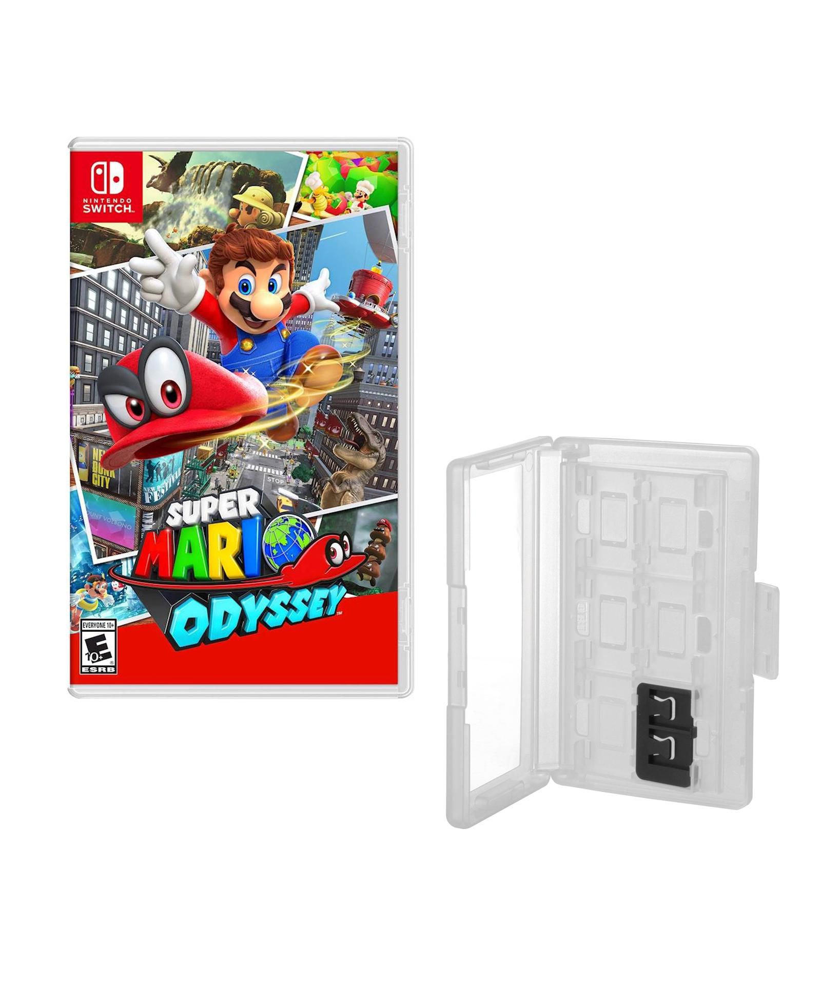 Super Mario Odyssey with 12-Game Hard Shell Carry Case Nintendo Switch