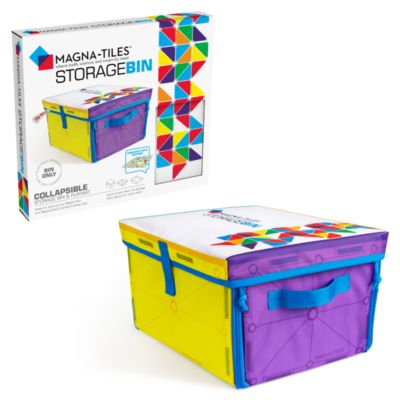 Magna-Tiles Collapsible Storage Bin & Play-Mat, Ages 3+