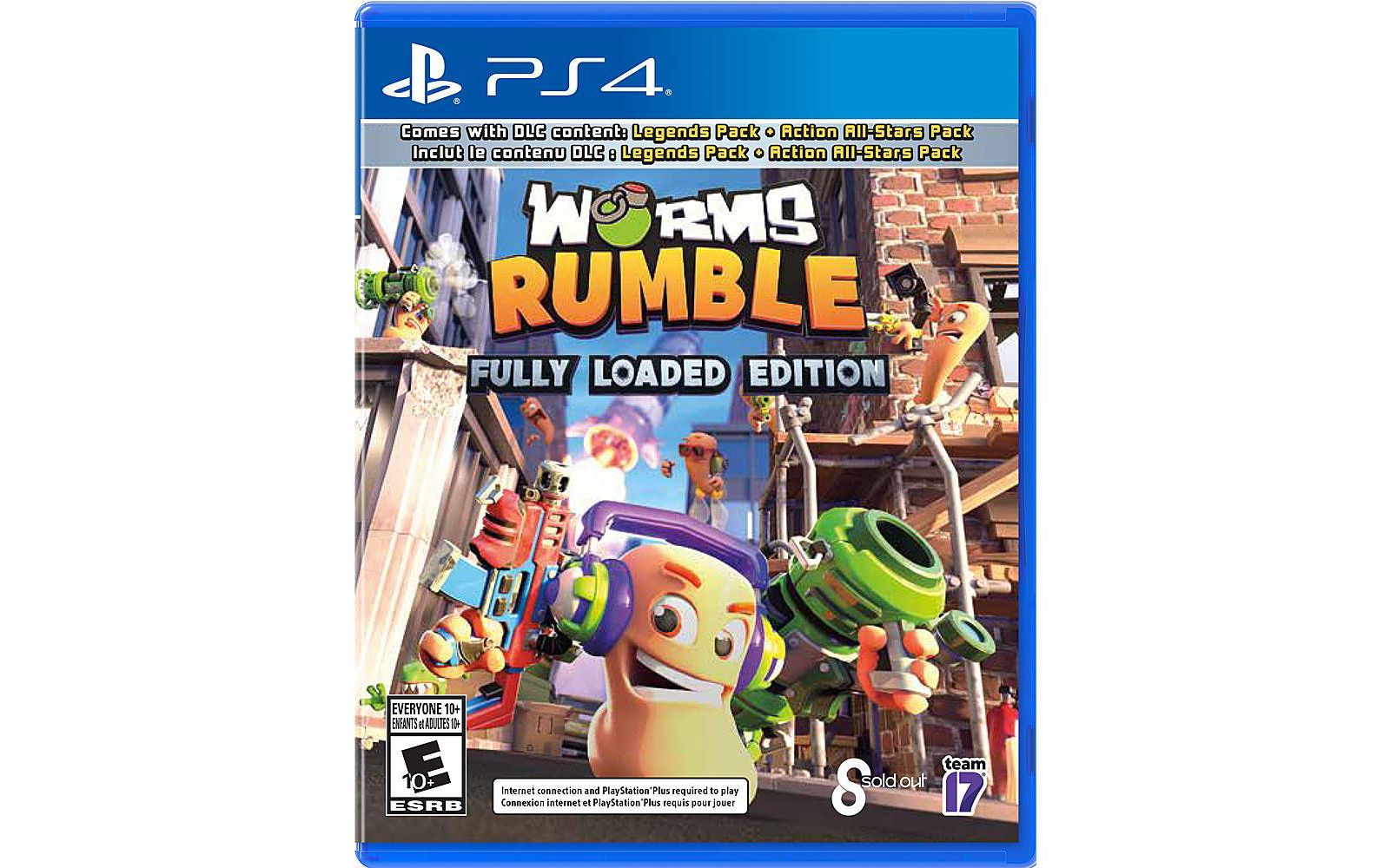 Worms Rumble. Кроссплатформенный мультиплеер. Полная версия для PlayStation 4