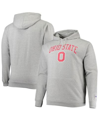 Мужское худи Champion Powerblend с логотипом Ohio State Buckeyes, серая меланж