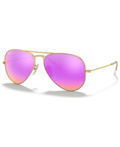 Солнцезащитные очки Ray-Ban Unisex Polarized Aviator Mirror, RB3025