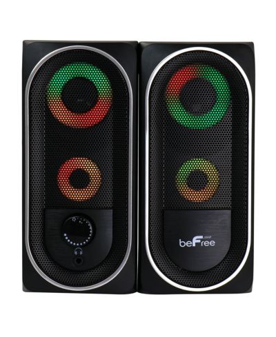 Компьютерные игровые колонки beFree Sound 2.0 с LED RGB Lights