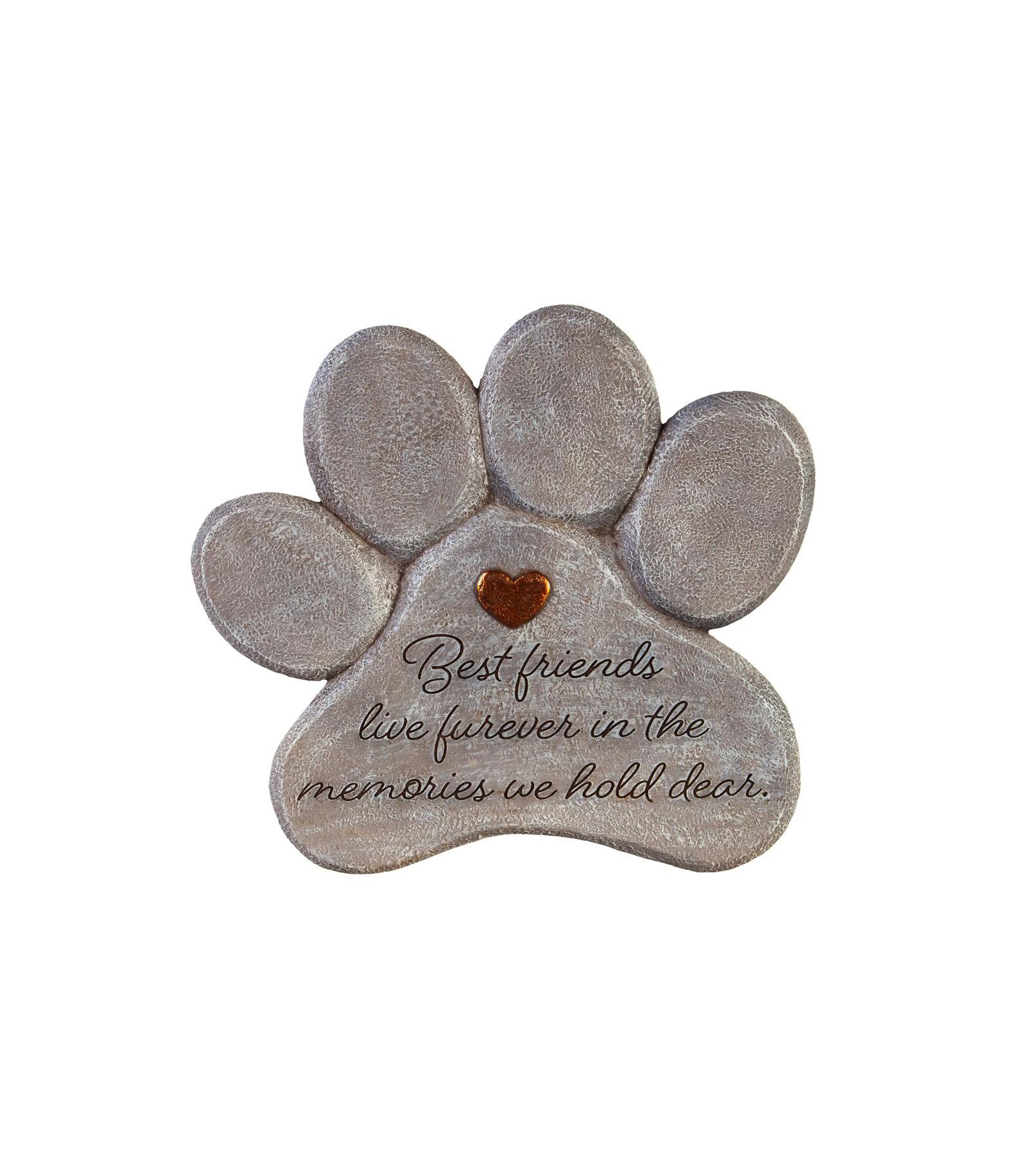 Садовый камень Evergreen 11" Paw Shaped Pet Memorial Garden Stone