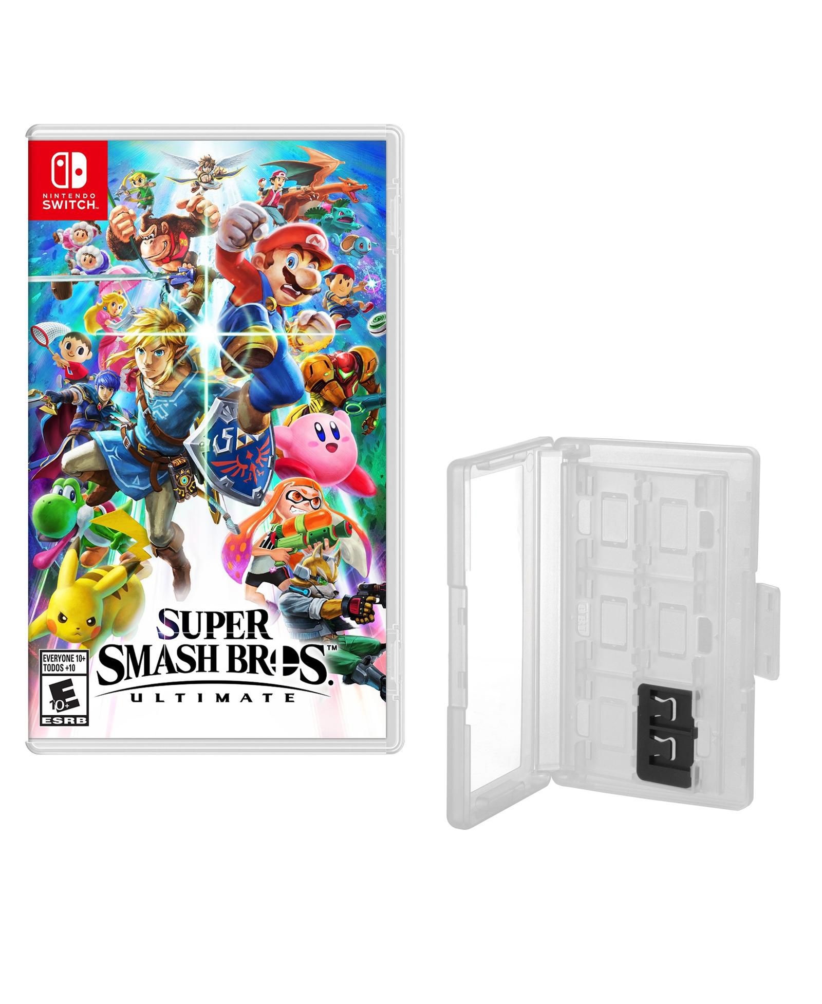 Super Smash Bros Ultimate with Game Caddy Nintendo Switch