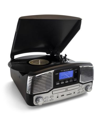 Trexonic ретро проигрыватель винила и CD с Bluetooth