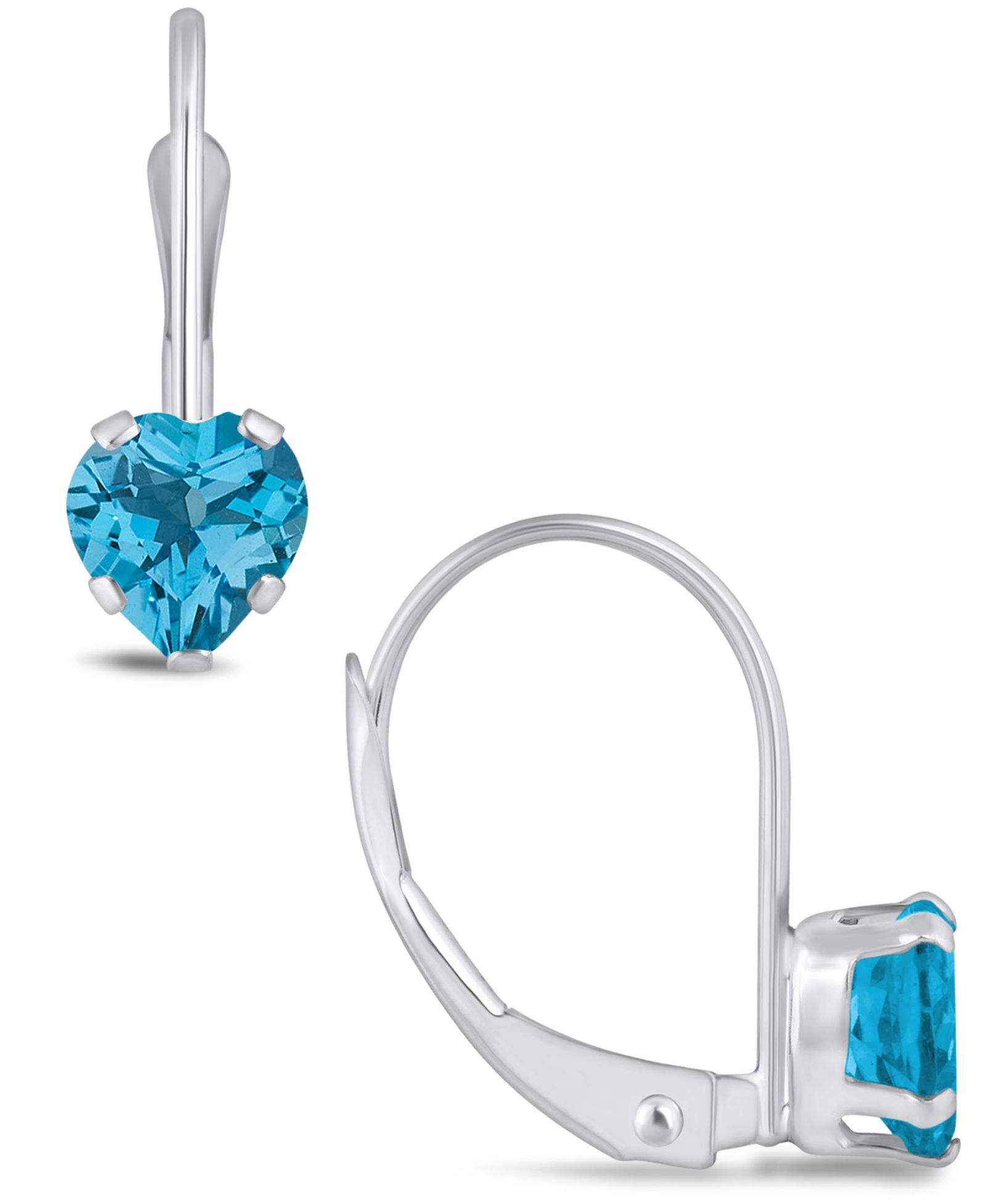 Серьги-подвески Macy's Gemstone в 10K белом золоте