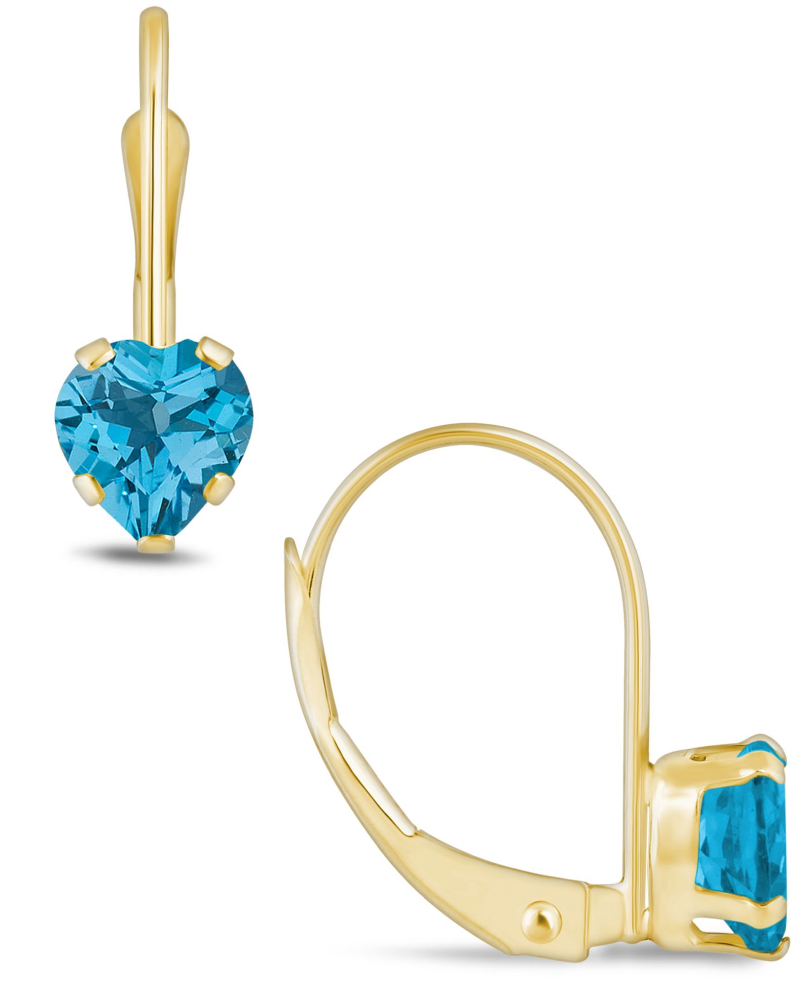 Macy's Серьги с драгоценными камнями в 10K Yellow Gold
