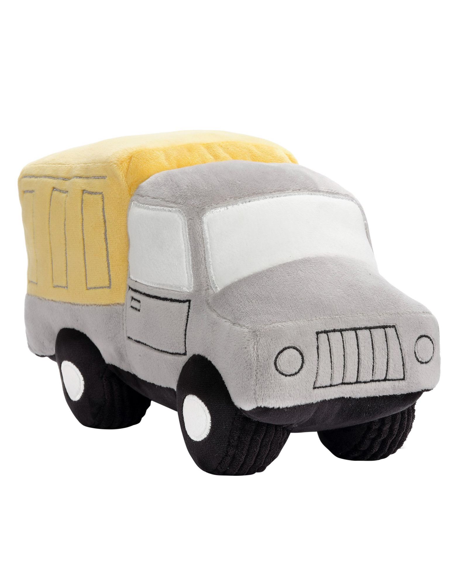 Мягкая игрушка Bedtime Originals Construction Zone Dump Truck, серый/желтый