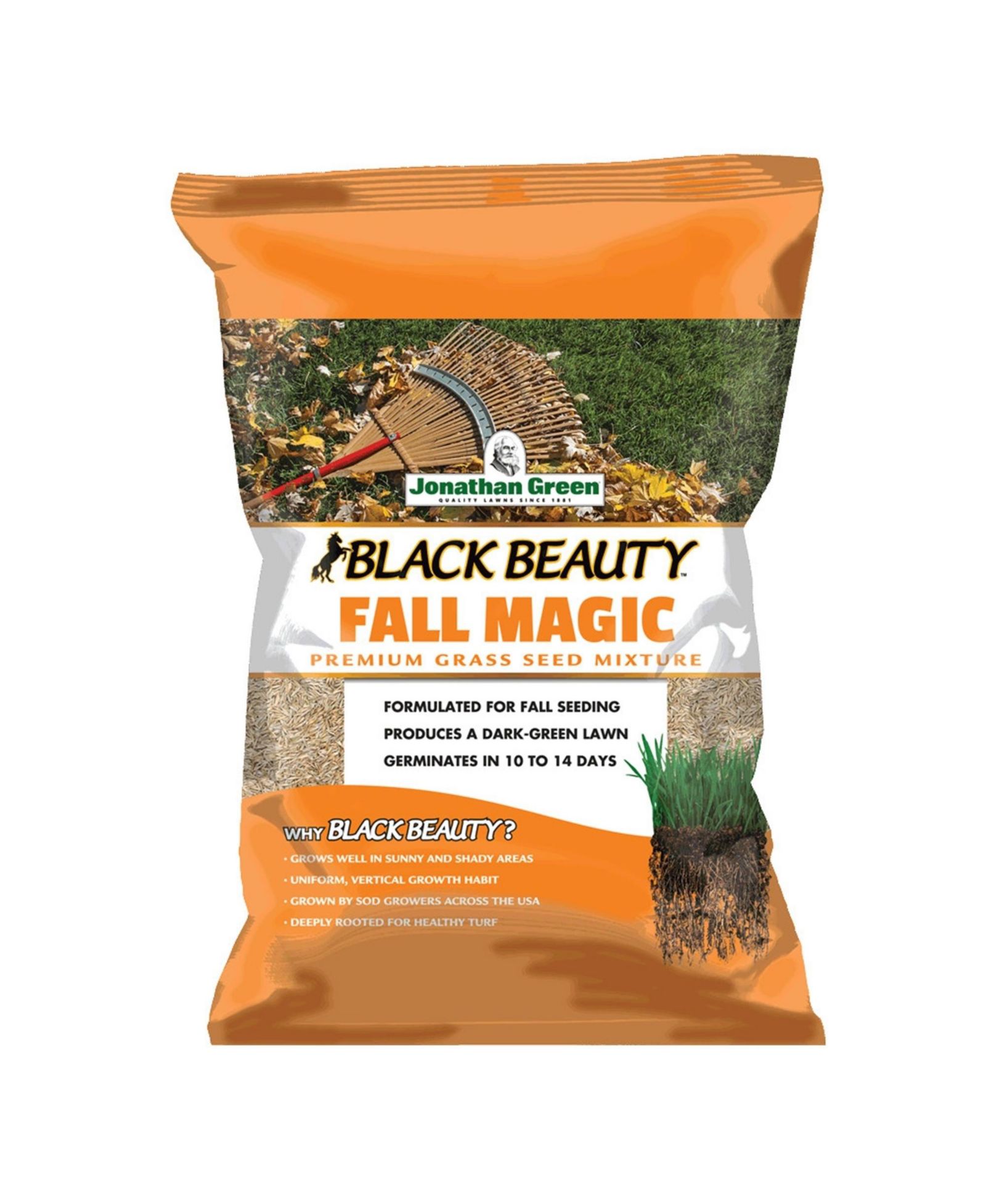 Семена травы Jonathan Green (#10770) Black Beauty Fall Magic, 25lb bag