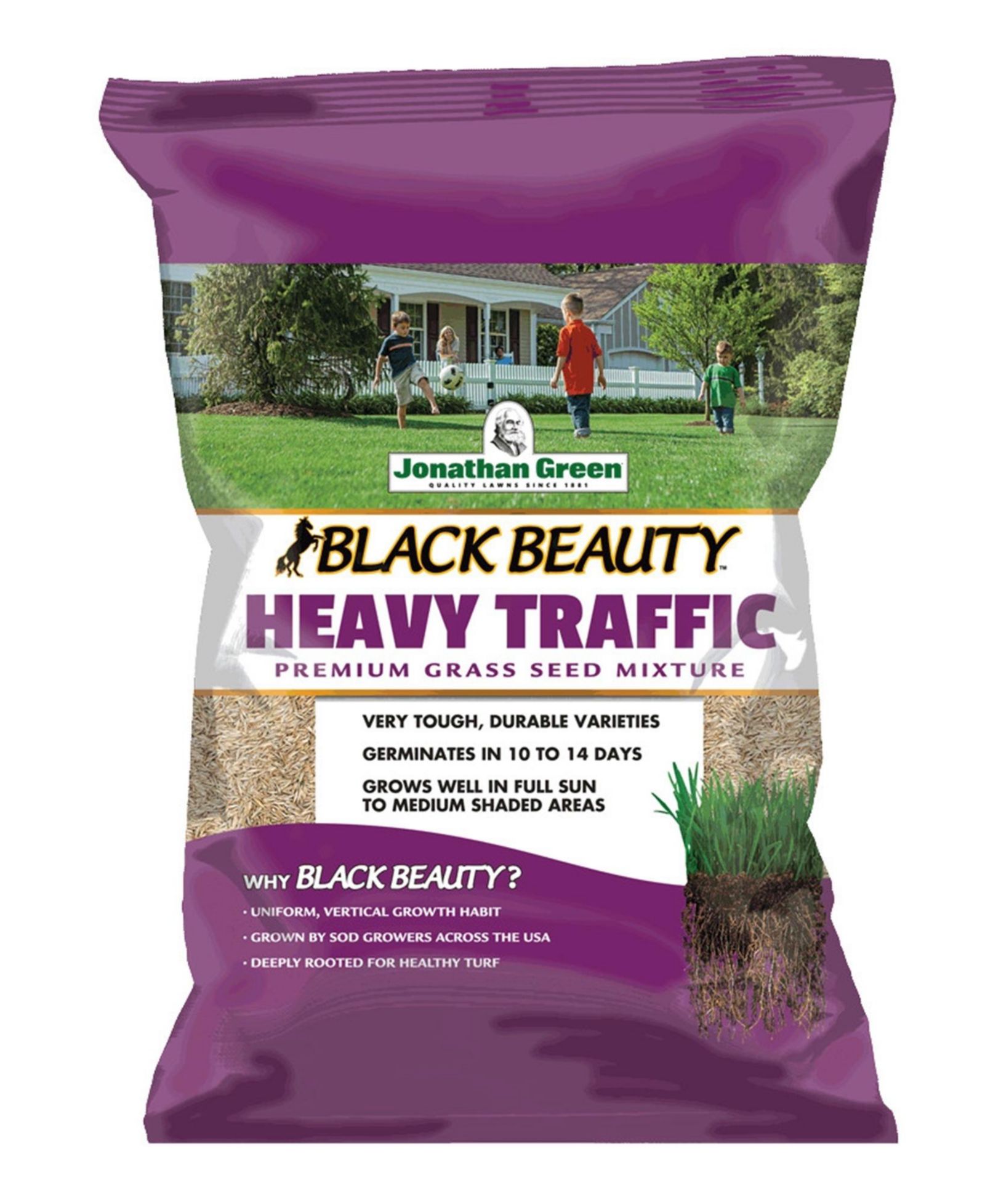 Jonathan Green Black Beauty семена газонной травы, 3 Lb