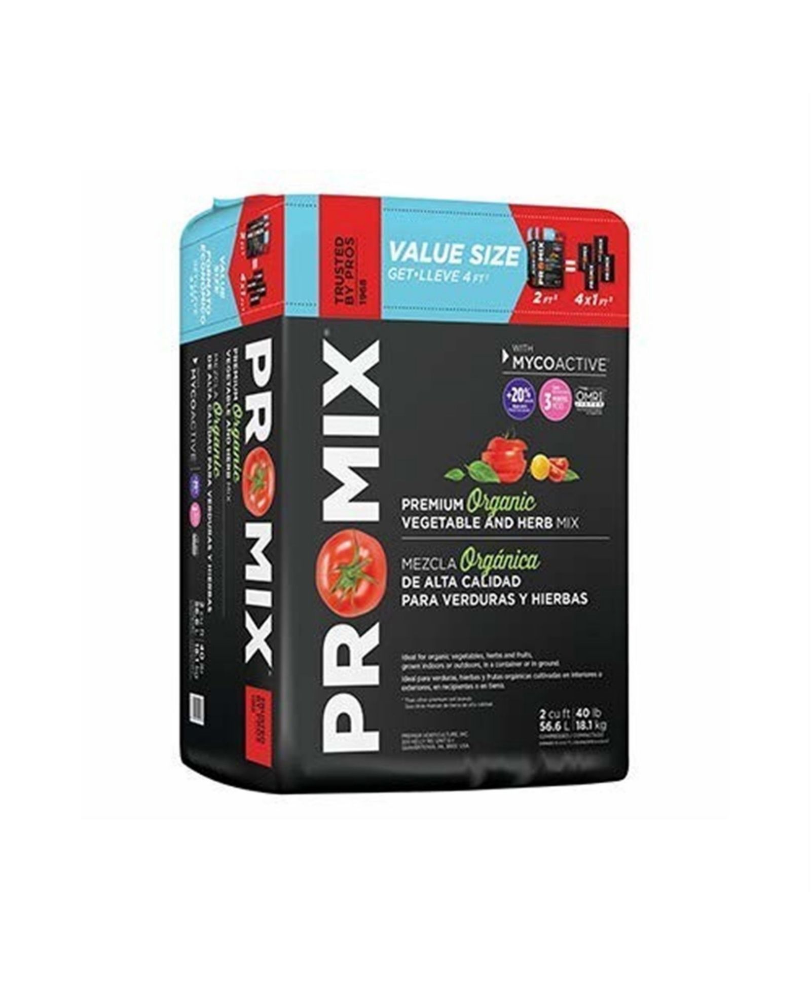 Premier Horticulture Inc почва ProMix 2CUFT для овощей и трав, 0205RG