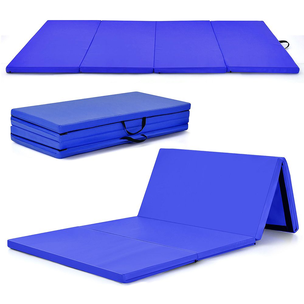 Складной гимнастический мат Costway 4'x8'x2" для домашнего спортзала и фитнеса