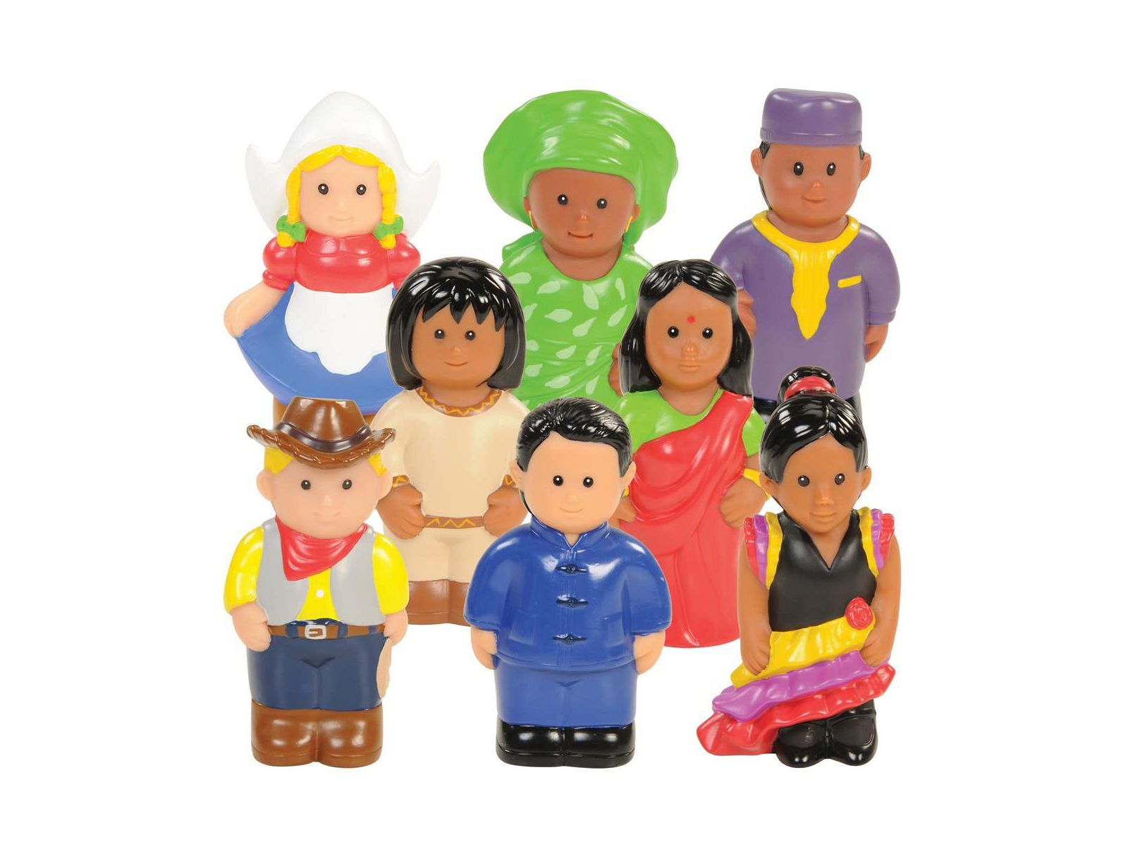 Kaplan Early Learning набор кукол Around the World, 8 штук
