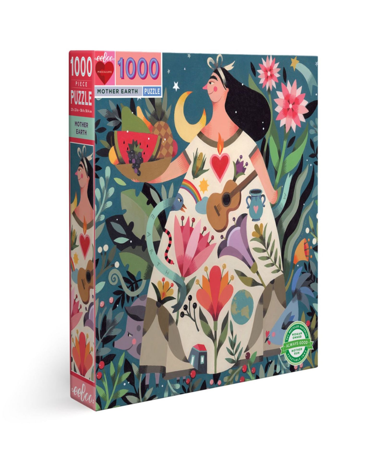 Пазл Eeboo Mother Earth, 1000 деталей, квадратный, для детей от 14 лет