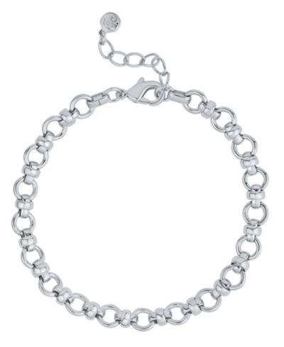 Серьга-цепочка And Now This с круглыми звеньями, посеребренная или 18K Gold-Plated