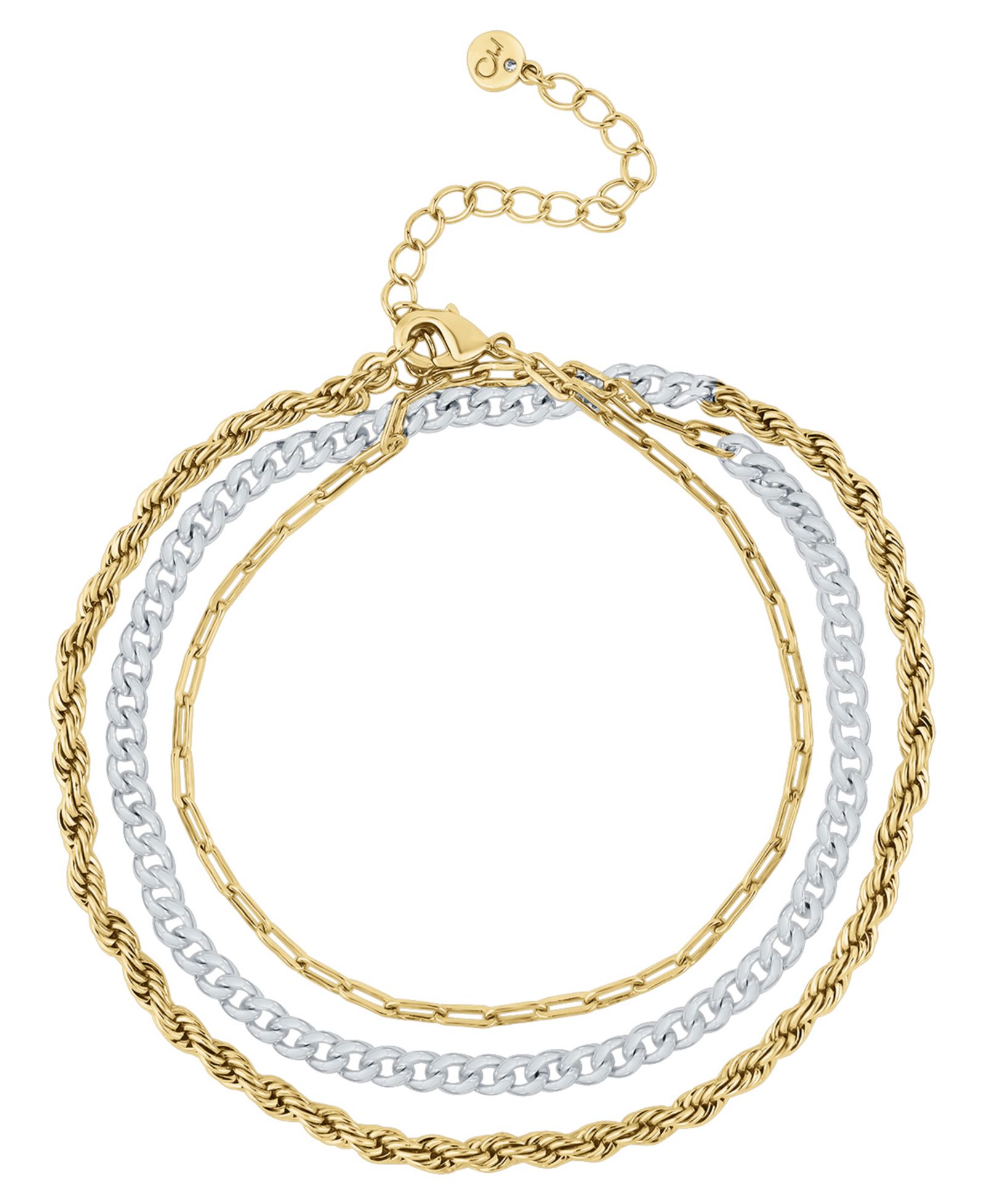 And Now This Two-Tone Multi Wrap Bracelet