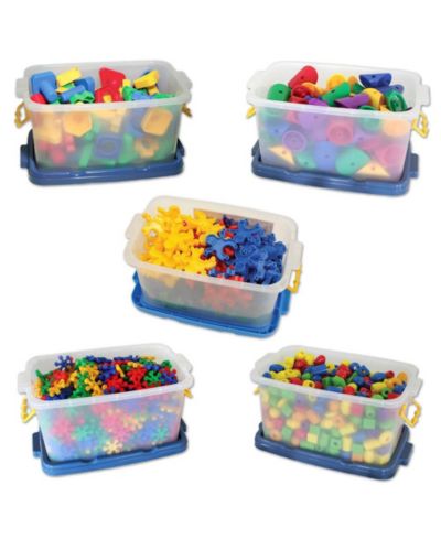Joyn Toys Build and Learn Kit Hand-Eye Coordination and Fine Motor Skills 5-Piece Set, Ages 3+