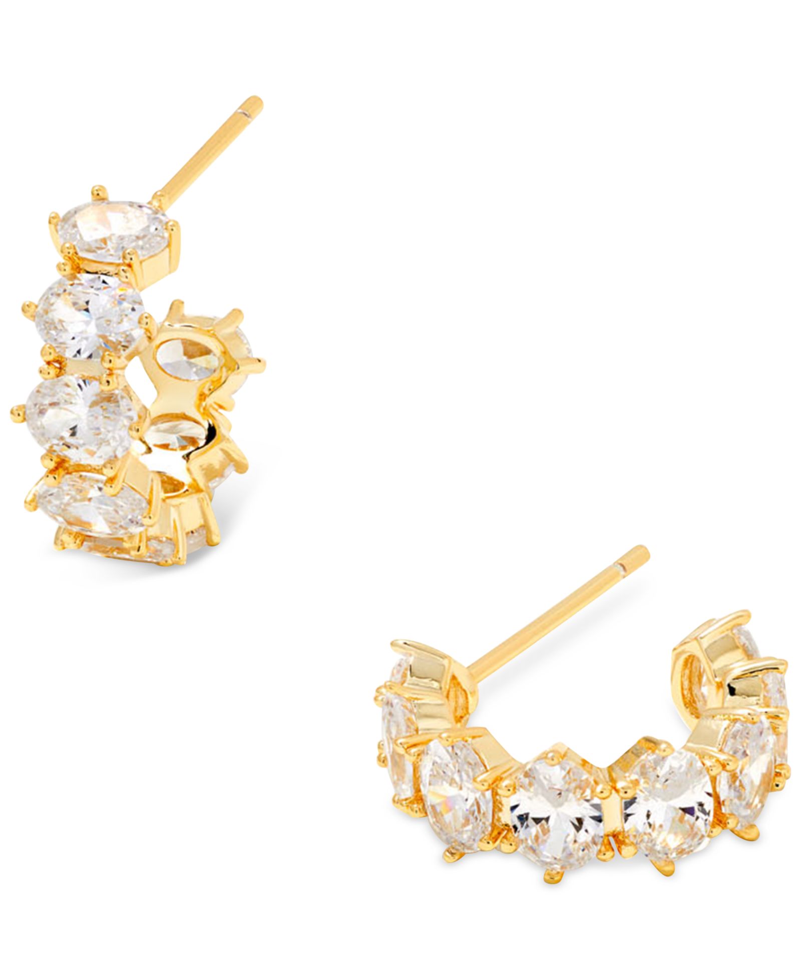 Kendra Scott Серьги-кольца Cubic Zirconia Huggie, 0.53"