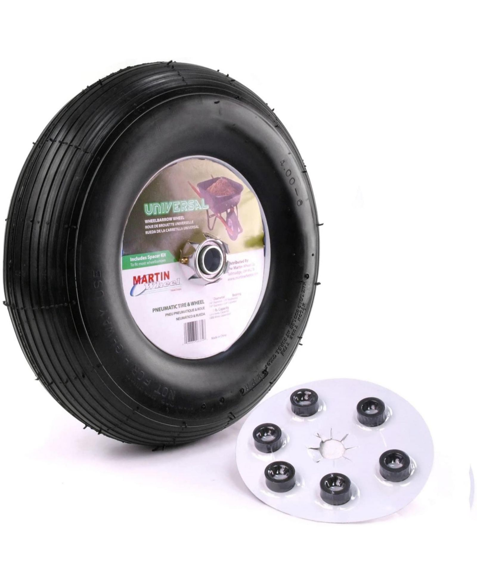 Колесо для тачки Martin (400-6) 13" с универсальной ступицей