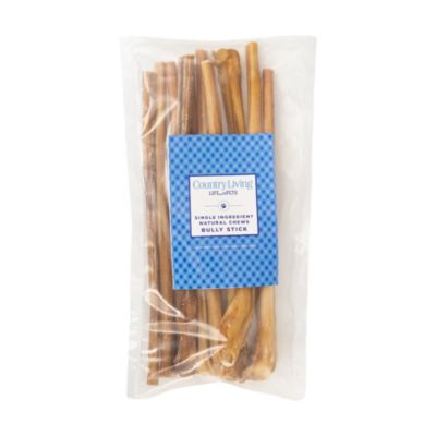 Country Living 12-Inch Standard Bully Sticks (10-Pack) - All-Natural, High-Protein, Low-Odor Dog Treats