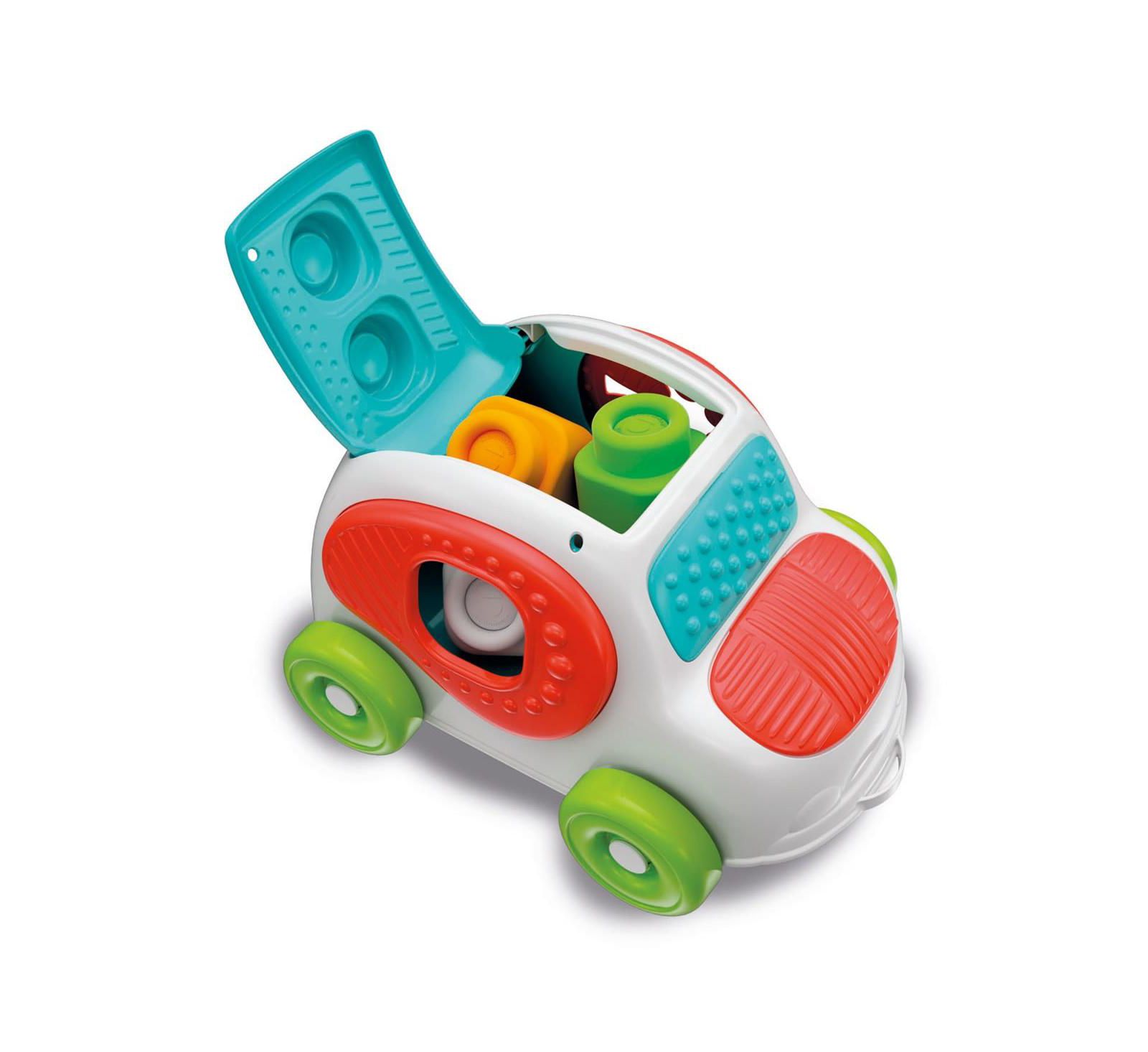 Набор из 8 предметов Creative Toy Company: мягкие сенсорные игрушки для малышей, машинка и кубики