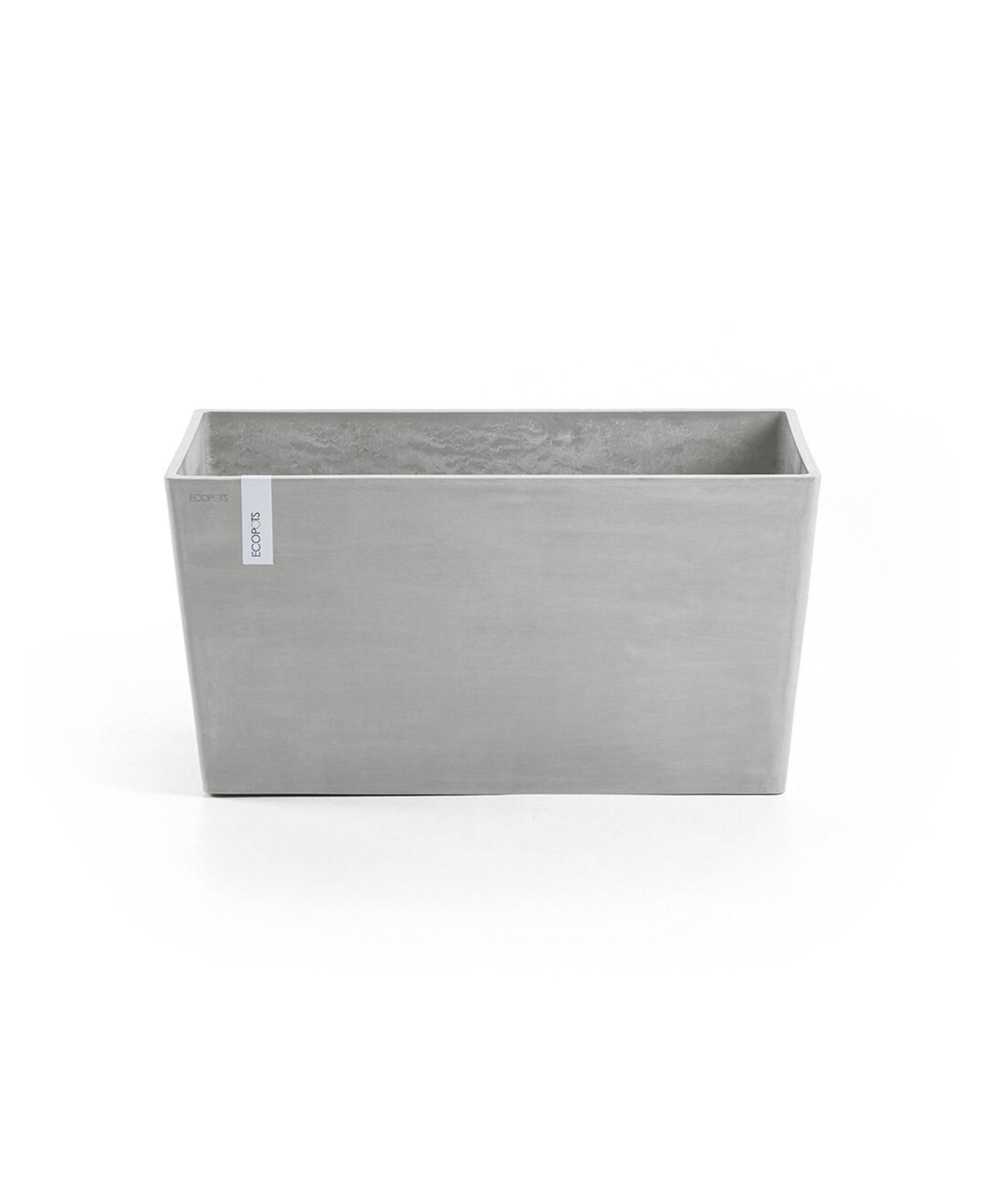 ECOPOTS Paris Durable Modern Plastic Rectangular Planter, 23.5in