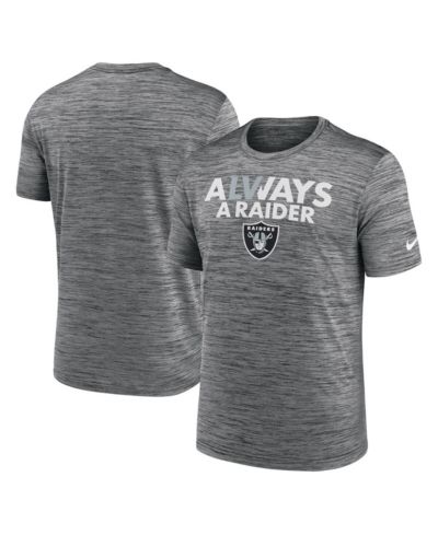 Men's Nike Anthracite Las Vegas Raiders Local Velocity T-shirt
