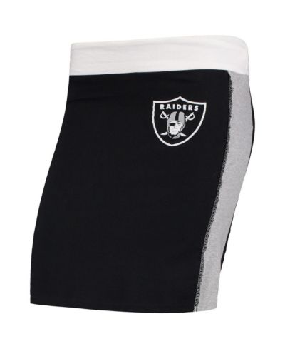 Women's Refried Apparel Black Las Vegas Raiders Short Skirt