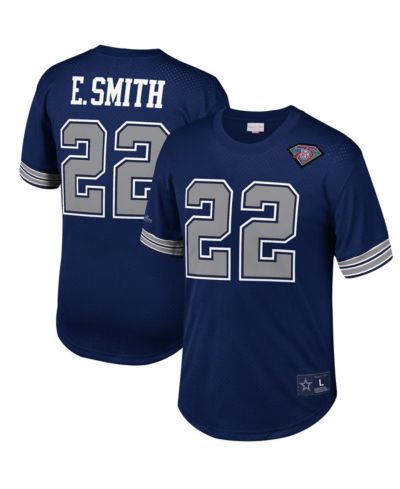 Мужская сетчатая футболка Mitchell & Ness Emmitt Smith Dallas Cowboys