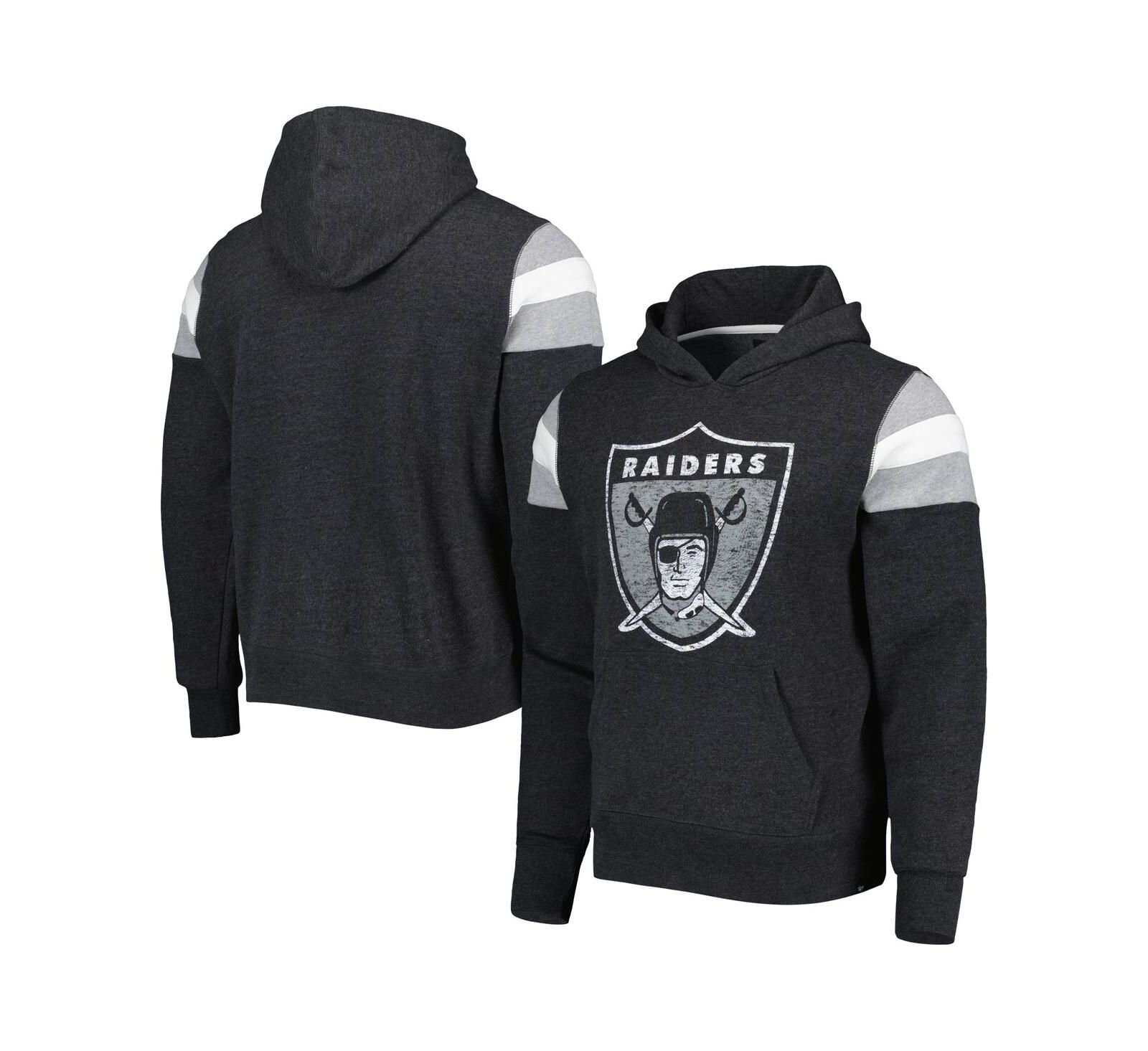 Men's '47 Brand Black Las Vegas Raiders Legacy Premier Nico Pullover Hoodie