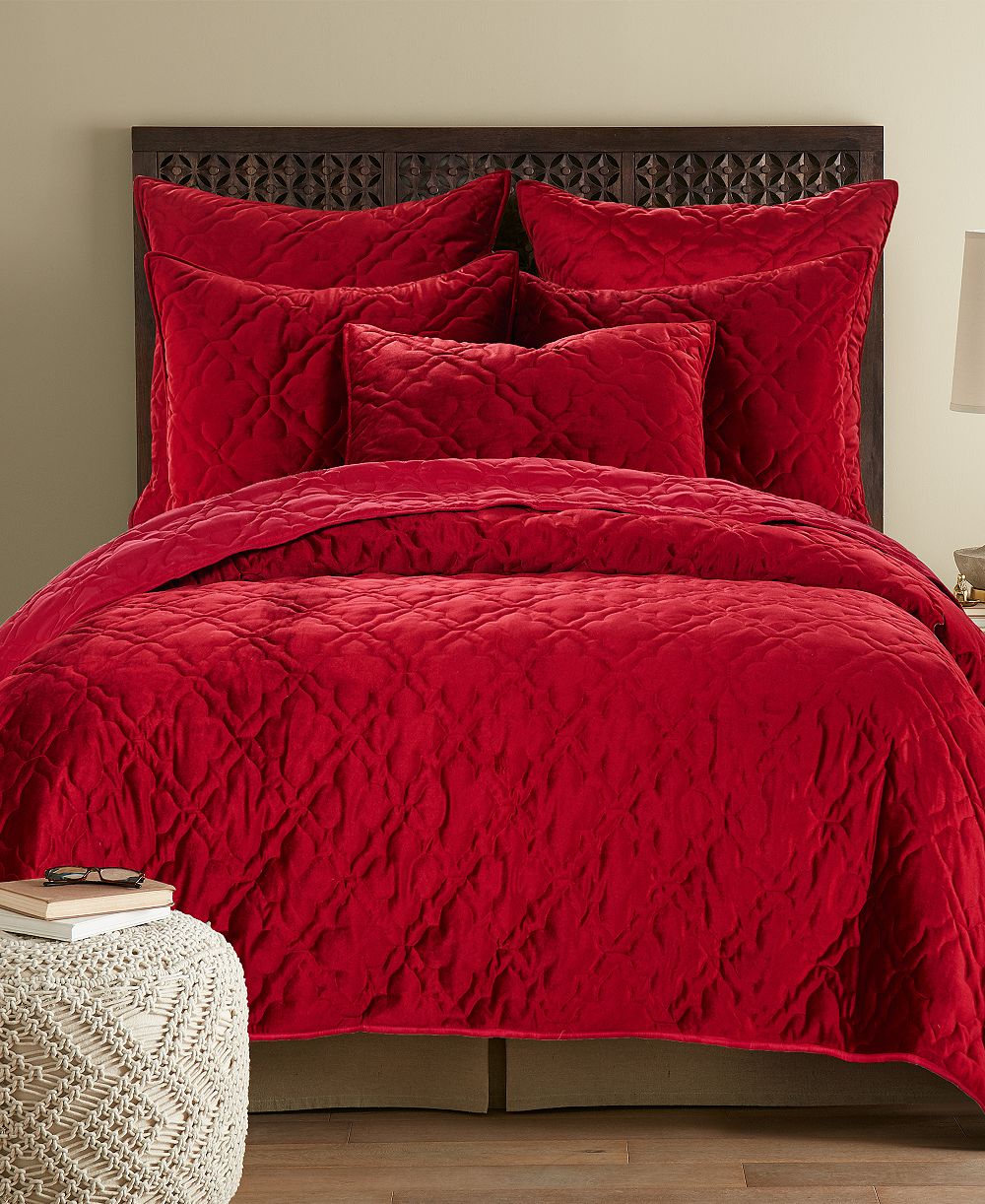 Вафельное покрывало Levtex Home Caserta Velvet, King/California King