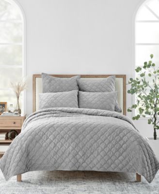 Levtex Home Velvet 3-Pc. Quilt Set, King