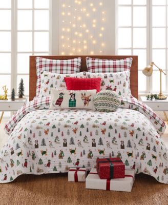 Levtex Home Meowy Christmas Reversible 2-Pc. Quilt Set, Twin/Twin XL