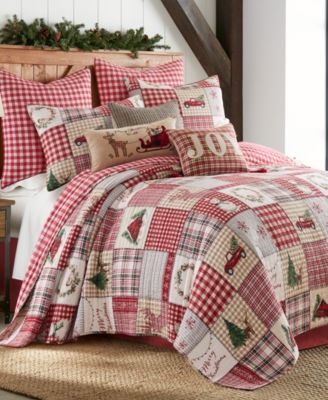 Levtex Home for Christmas Festive Plaid 3-Piece Quilt Set, King