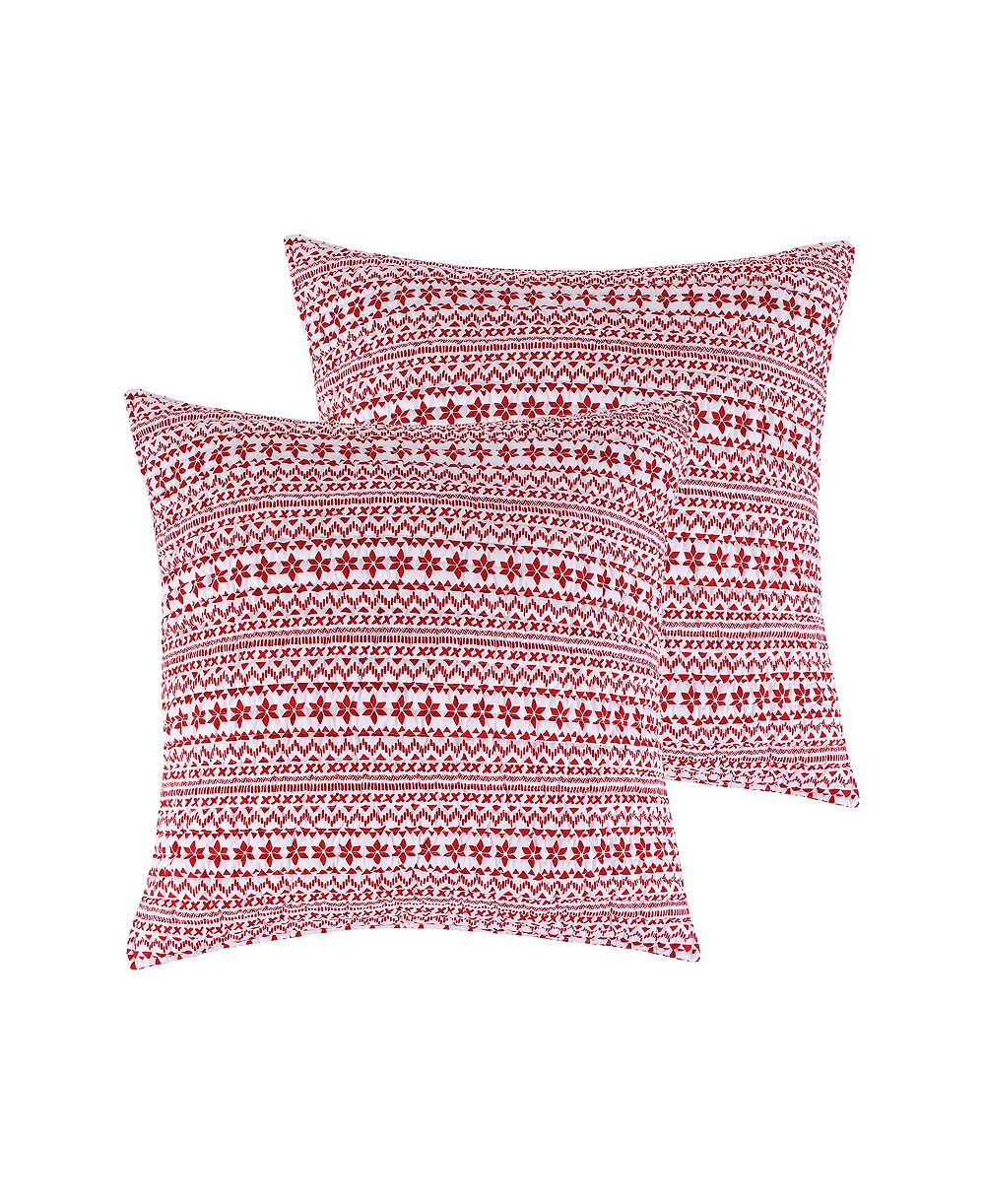Levtex Home Comet & Cupid Folk Christmas 2-Pc. Sham Set, European