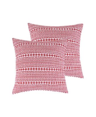 Levtex Home Comet & Cupid Folk Christmas 2-Pc. Sham Set, European